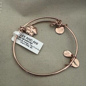 Alex and Ani Rose Gold Charm Bracelet